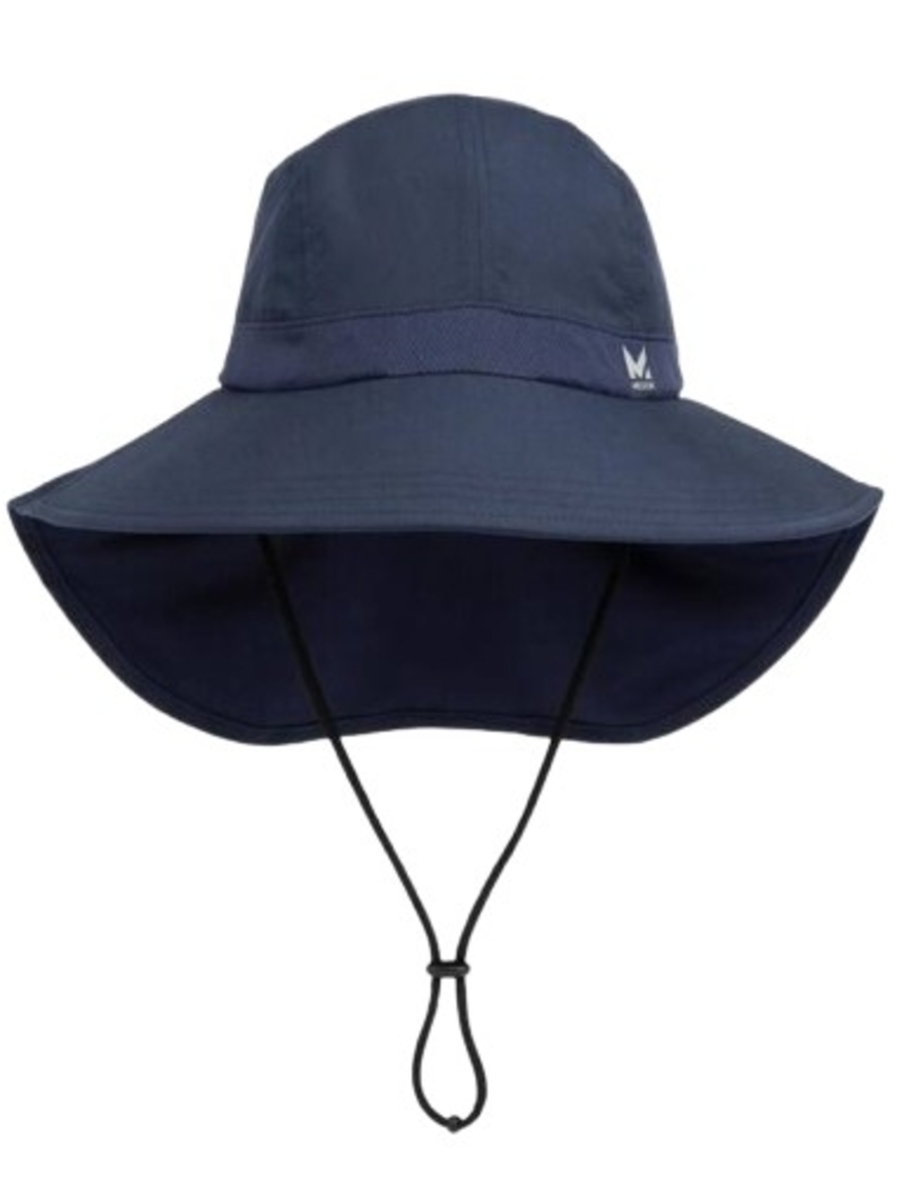 Kids Navy Wide-Brim Sun Hat with Chin Strap UPS 50 Sun Protection